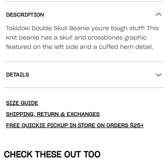 TOKIDOKI Double Skull Beanie/Toque/Skully/Wooly Hat/Toboggan/Knit Cap/Snow Cap - Picture 5 of 16